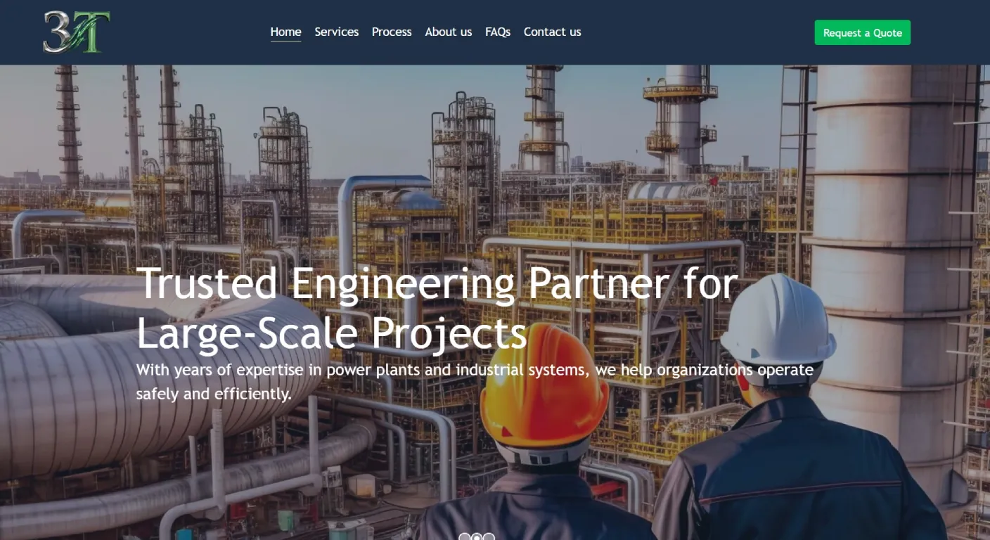 Custom Industrial Web Development for 3Ts in North York