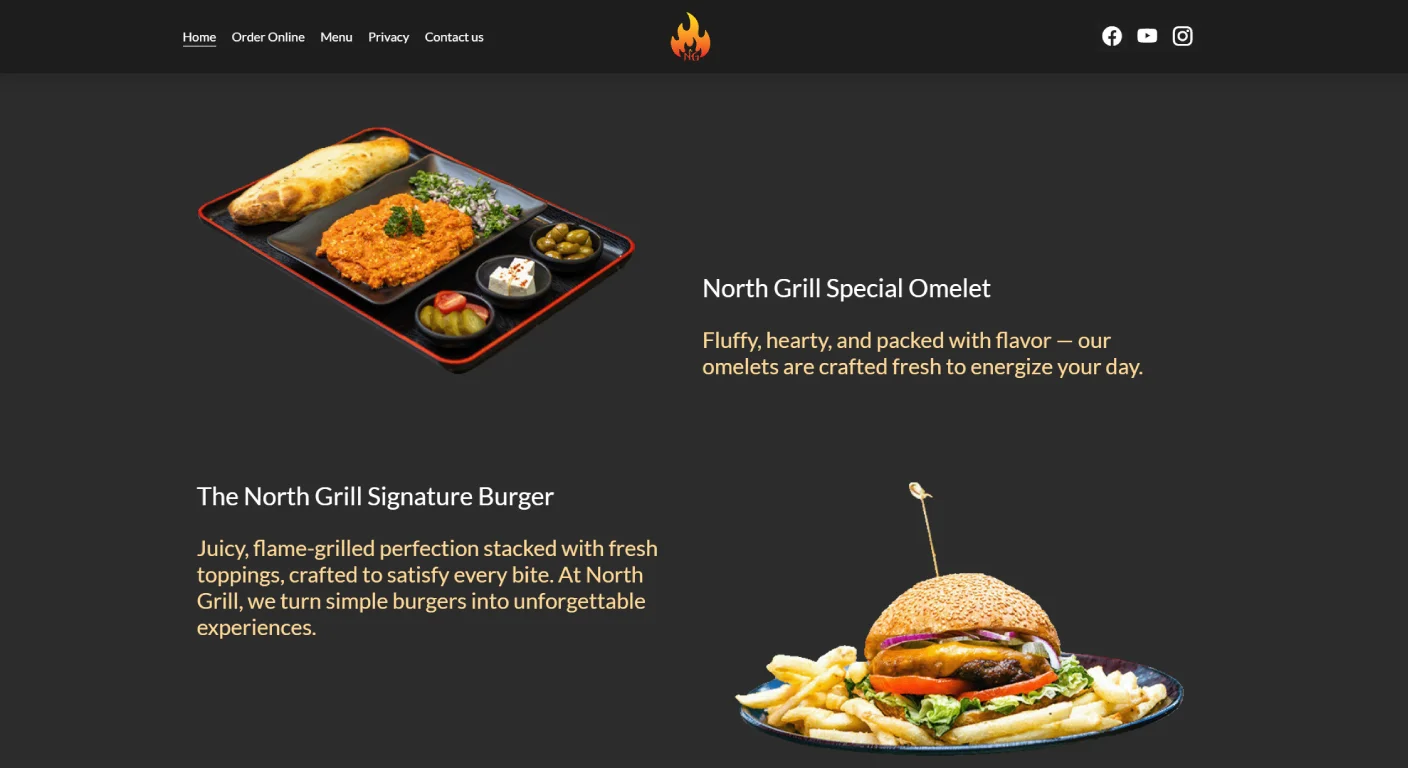 Restaurant Web Design Richmond Hill | North Grill Case Study