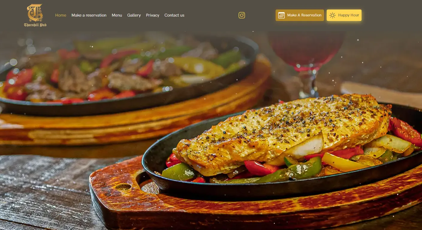 Restaurant Web Design Thornhill | Thornhill Pub Case Study