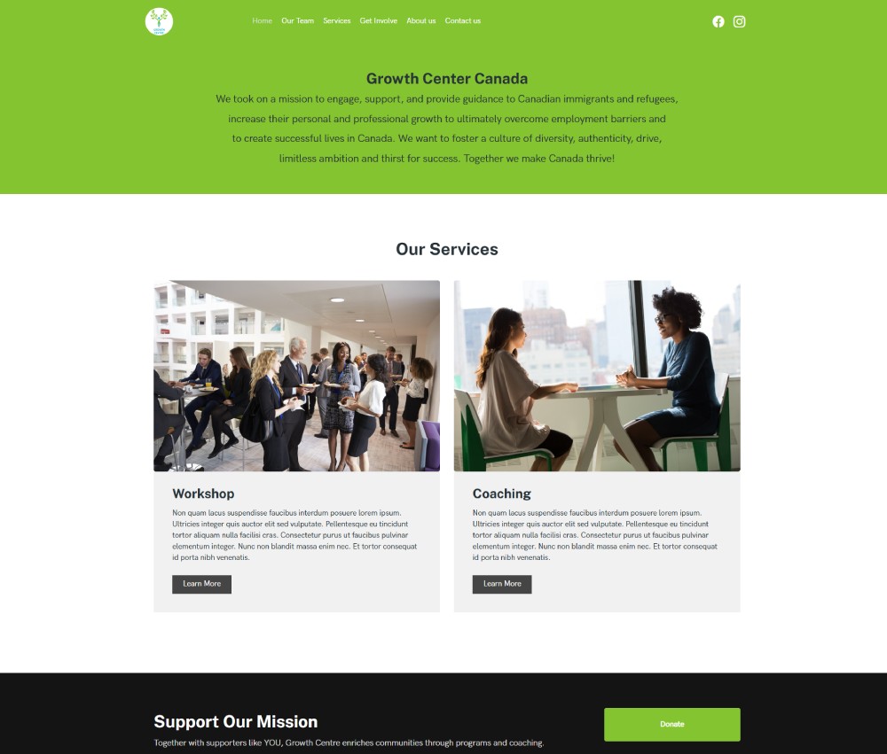 Website Design for Immigrant in Toronto
